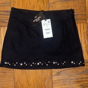 Zara Into The Night collection black mini skirt